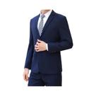 Terno Masculino Slim Fit Estilo Italiano Cor Sólida Profissional Para Casamento Noivo Padrinho