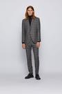 Terno Masculino Slim Principe de Gales Cinza Chumbo Jordhan