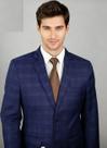 Terno Poliviscose azul royal xadrez tamanho:54