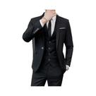 Terno Slim Fit Masculino 6XL: Blazer, Colete E Calças Para Negócios, Casual, Cavalheiro, Trabalho,