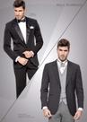Terno Slim Preto com colete Alfaiataria