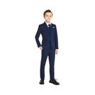 Ternos formais coloridos para meninos, 5 peças, slim fit, conjunto de uniformes escolares
