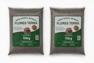 Terra Vegetal Adubada Flores Terra 10kg Jardim Horta kit 2 Terra Vegetal Adubada Flores Terra 10kg Jardim Horta kit 2