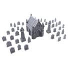 Terrain Scenery EnderToys Mausoleum Graveyard, miniaturas de 28 mm