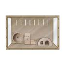 Terrario Gaiola Ramster Hamster Porquinho da India Madeira MDF e Acrilico 59x38cm