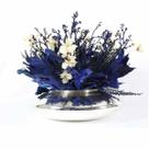 Terrário Lumine I Flores Desidratadas Azul