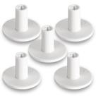 Tês de golfe de borracha com altura ajustável 3,8 cm branco, pacote com 5 Tês de golfe de borracha com altura ajustável 3,8 cm branco, pacote com 5