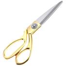 Tesoura Alfaiate Dourada Aço Inox 20Cm Corte Preciso