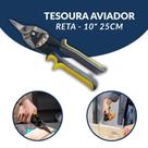 Tesoura Aviador Reta Corta Chapa Drywall 10 Polegadas 25cm