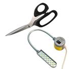 Tesoura baijin 21cm + luminaria de led 20 leds