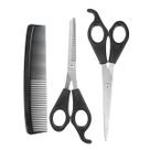 Tesoura Barbeiro Cabeleireiro para cortar cabelo inox 3 Peças