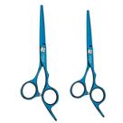 Tesoura Blue Titanium Fio Navalha 5,5” Laser 7" Vertix