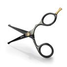 Tesoura BRV MEN com ponta arredondada, acabamento pequeno para homens, 12 cm, preta