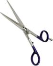 Tesoura cabelo prof nybc cabo roxo fio navalha 6 tcpfn-6