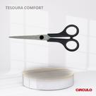 Tesoura Comfort Circulo 5,5 Polegadas Preta 13,8cm