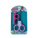 Tesoura + Cortador com Suporte Rosa Siprianni