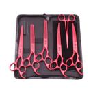 Tesoura Curva De Desbaste Para Cães Em Aço Inoxidável Rosa Purple Dragon Para Tosa De Animais De Tesoura Curva De Desbaste Para Cães Em Aço Inoxidável Rosa Purple Dragon Para Tosa De Animais De