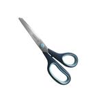 Tesoura Cushion Soft Picotar Lâmina Aço Inox Cabo Polipropileno Azul 8 1/2" 22 cm - Mundial