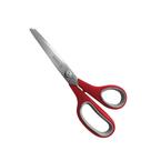 Tesoura Cushion Soft Picotar Lâmina Aço Inox Cabo Polipropileno Vermelha 8 1/2" 22 cm - Mundial