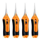 Tesoura de jardinagem iPower, podador manual de 6,5 polegadas, pacote com 4 unidades, laranja