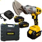 Tesoura Elétrica Aviação Corte Chapa Metálica 2 Bateria 21v