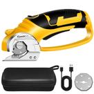 Tesoura elétrica SakerPlus Cordless 4V com 2 lâminas e bolsa