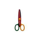 Tesoura Escolar de Picotar Papéis de Até 90G M2 Ponta Arredondada Cabo Plástico 13 cm Colorido Mundial