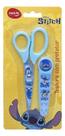 Tesoura Escolar Infantil Stitch Disney Sem Ponta Com Capa
