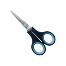 Tesoura Escolar Lâmina em Aço Inox com Cabo Plástico Azul Claro Cushion Soft 5 1/4 1" - Mundial