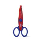 Tesoura Escolar Lyke Zig Zag 14cm 102155 TESOURA ESCOLAR LYKE ZIG ZAG AZ/VM 14CM 102155