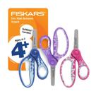 Tesoura Fiskars 5 SoftGrip Blunt-Tip para crianças de 4 a 7 anos (pacote com 3)