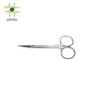 Tesoura Iris 12cm Curva Fina Aço inoxidável Instrumento Cirúrgico
