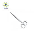 Tesoura Iris 12cm Reta Fina Aço inoxidável Instrumento Cirúrgico