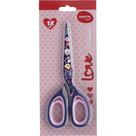 Tesoura Love Flowers Azul 18CM