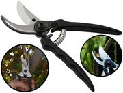 Tesoura Manual De Poda Galhos Arbustos Jardinagem Lâmina Metálica Profissional Com Mola Hutz