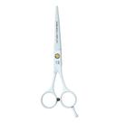 Tesoura Mega Teflon Branco Fio Navalha 5.5 Polegadas Tesoura Mega Teflon Branco Fio Navalha 5.5 Polegadas