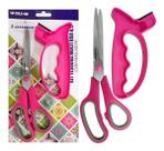 Tesoura Multiuso Costura Cabo Emborrachado 21cm + Amolador