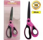 Tesoura Multiuso Costura Hobby Emborrachada Rosa Titânio Pr