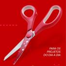 Tesoura Multiuso Original Singer 19,7cm Cabo Plástico Cor Rosa Aço Forjado Tesoura Multiuso Original Singer 19,7cm Cabo Plástico Cor Rosa Aço Forjado