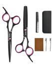 Tesoura para cortar cabelo ULG Professional Barber 16,5 cm preta