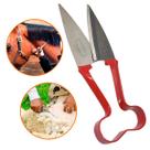 Tesoura Para Crina Cavalo Tosquia e Tosa de Ovelha Multiuso Poda de Jardim 28cm Aço Carbono Equinos Caprinos Ovinos Tesoura Para Crina Cavalo Tosquia e Tosa de Ovelha Multiuso Poda de Jardim 28cm Aço Carbono Equinos Caprinos Ovinos