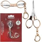 Tesoura Portatil Dobravel Oculos Arremate Acabameto 9,5cm