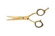 Tesoura Profissional Corte Fio Navalha 6 Polegadas Dourado