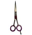 Tesoura Profissional Fio Liso 6.0 Com Anéis Flexíveis