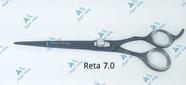 Tesoura reta 7.0 polegadas preta fio navalha