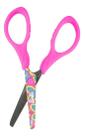 Tesoura Tesourinha Sem Ponta Escolar Barbie Rainbow Infantil