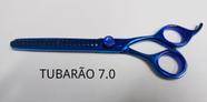 Tesoura tubarao 7.0 polegadas azul