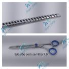 Tesoura tubarao 7.0 polegadas prata c/brilho
