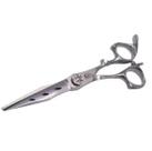 Tesoura Umi Profissional Premium Navalha Cromado Com Acabamento Trabalhado Para Barbeiro E Cabeleireiro Cortar Cabelo