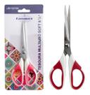 Tesoura Uso Geral Cabo Soft Papel Tecido Plastico Couro 16cm